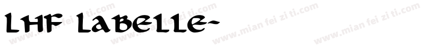 LHF Labelle字体转换